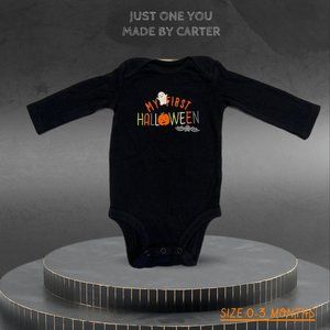 CARTERS JUST ONE YOU BLACK COLOURED ONE PIECE BABY SUIT 0-3 MONTHS SIZE